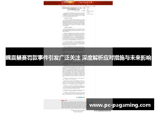魏震禁赛罚款事件引发广泛关注 深度解析应对措施与未来影响